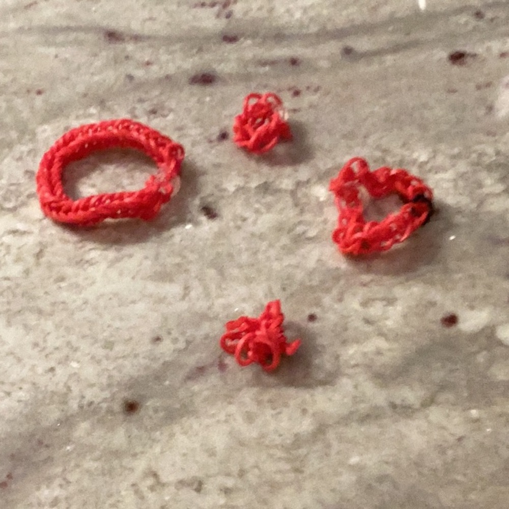 Blood red jelwery set!